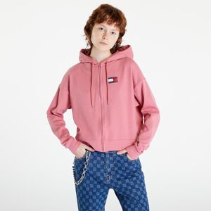 Tommy Hilfiger 85 Lounge Full Zip Hoodie Light Weight Knt Pink