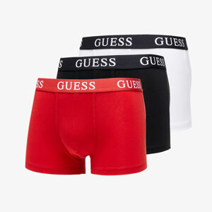 GUESS Joe Boxer Trunk 3-Pack White/ Black/ Red