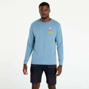 The Quiet Life Quite Planet Pigment Dyed Long Sleeve Tee Blue