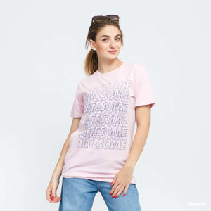 Girls Are Awesome Messy Morning Tee Pink