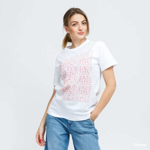 Girls Are Awesome Messy Morning Tee White