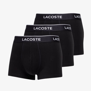 LACOSTE 3Pack Casual Cotton Stretch Boxers Black
