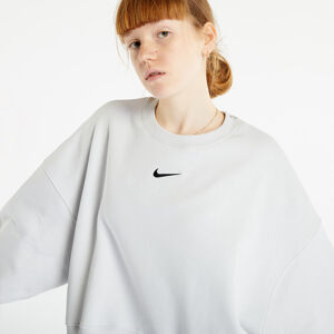 Nike Sportswear Phoenix Fleece Women's Oversized Crewneck Sweatshirt Photon Dust/ Black