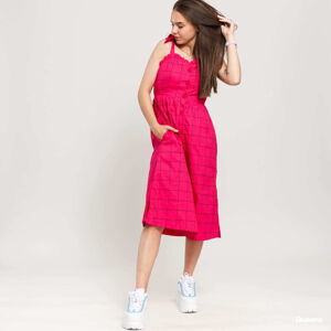 LAZY OAF Caged In Button Dress Pink/ Black