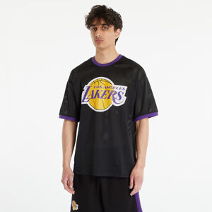 New Era Los Angeles Lakers NBA Team Logo Mesh Oversized T-Shirt Black/ True Purple