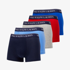 Polo Ralph Lauren Stretch Cotton Classic Trunk 5-Pack Red/ Grey/ Royal Game/ Blue/ Navy