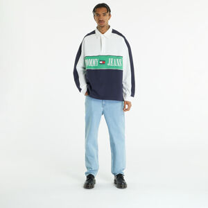 TOMMY JEANS Oversized Archive Rugby Shirt Blue
