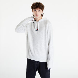 TOMMY JEANS Tjm Relaxed Badge Hoodie Sweater Silver Grey Heather