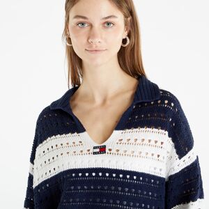 TOMMY JEANS Summer Crochet Sweater Blue