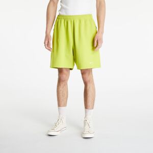 Nike Solo Swoosh Men's French Terry Shorts Bright Cactus/ White