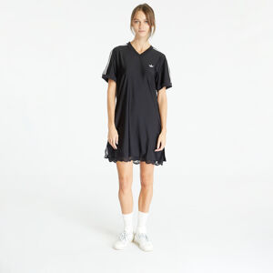 adidas Originals Lace Trim Short Sleeve Tee Dress Black