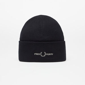 FRED PERRY Graphic Beanie Black