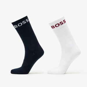 Hugo Boss Short Logo Socks 2-Pack Black/ White