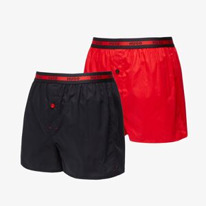 Hugo Boss Logo-Waistband Boxer Shorts 2-Pack Black/ Red