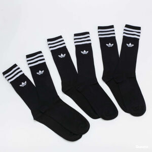 adidas Solid Crew Sock 3-Pack Black/ White