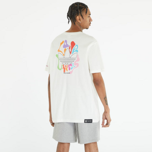 Dámske tričko adidas Originals x RICH MNISI Pride Graphic Short Sleeve Tee Off White