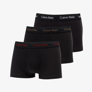 Calvin Klein Cotton Stretch Low Rise Trunk 3-Pack Bright Camel/ Wht/ Red Crpt Logo
