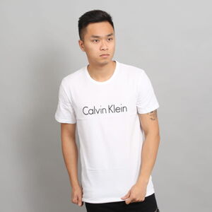 Tričko s krátkym rukávom Calvin Klein Crew Neck C/O biele