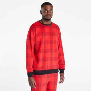 Sveter Calvin Klein Mc Holiday Lounge L/S Sweatshirt Červený