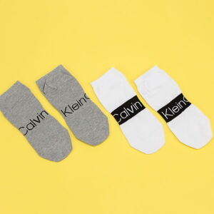 Ponožky Calvin Klein Mens 2Pack Liner Socks biele / melange šedé