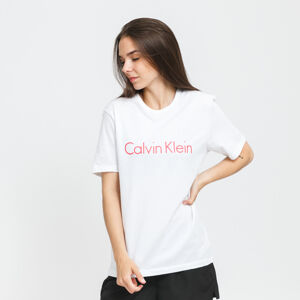 Dámske tričko Calvin Klein SS Crew Neck biele / červené