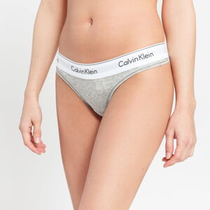 Nohavičky Calvin Klein Thong C/O melange šedé