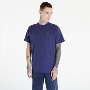 Tričko s krátkym rukávom Carhartt WIP S/S Script Embroidery T-Shirt Blue