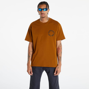 Tričko s krátkym rukávom Carhartt WIP Short-sleeve Work Varsity T-Shirt Deep H Brown/ Black