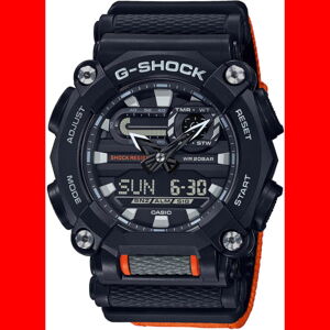 Hodinky Casio G-Shock GA 900C-1A4ER Black/ Orange