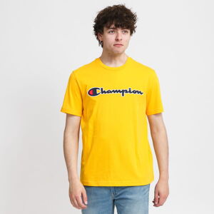 Tričko s krátkym rukávom Champion Logo Crew Neck Tee žlté