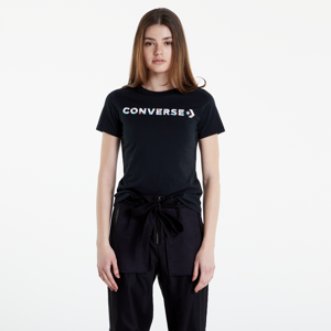 Dámske tričko Converse Floral Logo Graphic Tee Black čierne