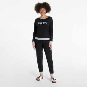 Dámske pyžamo DKNY WMS Long PJ Set čierne