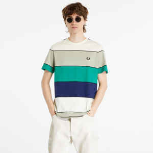 Tričko s krátkym rukávom FRED PERRY Bold Stripe T-Shirt Seagrass