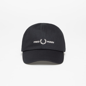Šiltovka FRED PERRY Graphic Branding Twill Cap Black