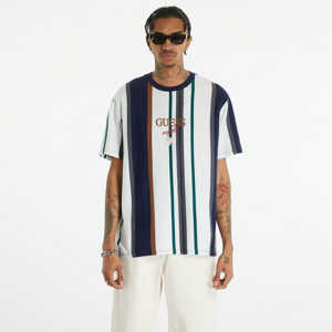 Tričko s krátkym rukávom GUESS Go Brandt Stripe Tee White Peaks Multi