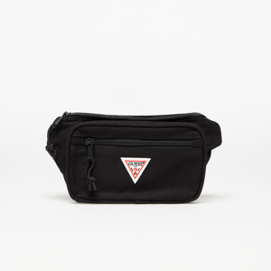Ľadvinka GUESS Triangle logo belt bag čierna