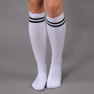 Ponožky Urban Classics Ladies College Socks biele / čierne