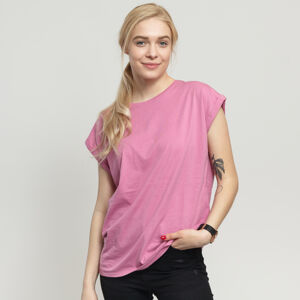 Dámske tričko Urban Classics Ladies Extended Shoulder Tee Pink