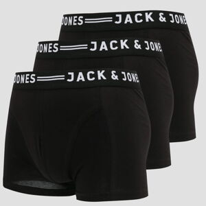 Jack & Jones Sense Trunks 3Pack čierne