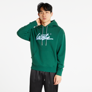 LACOSTE L!VE Loose Fit Cotton Hoodie canyon coral