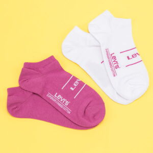 Ponožky Levi's ® 2Pack Low Cut Sport ružové / biele