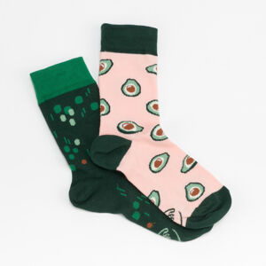 Ponožky Many Mornings Green Avocado Socks tmavozelené / ružové / zelené