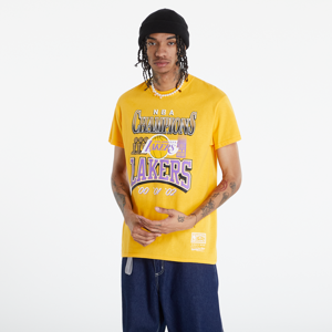 Pánske tričko Mitchell & Ness 3 x Champions Lakers Tee žltá