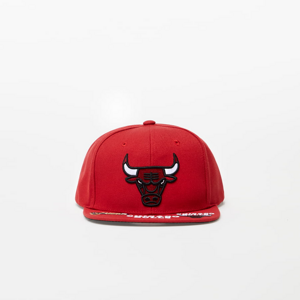 Snapback Mitchell & Ness NBA Front Face Snapback Bulls Cap červená