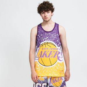 Dres Mitchell & Ness NBA Jumbotron Mesh Tank LA Lakers žltý / fialový / biely