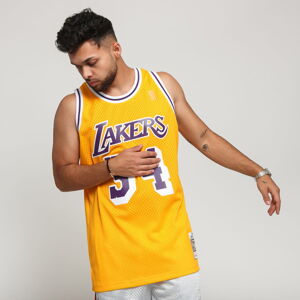 Dres Mitchell & Ness NBA Swingman Jersey LA Lakers - Shaquille O'neal #34 žltý