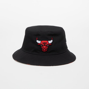 New Era Chicago Bulls Print Infill Bucket Hat Black