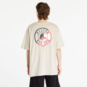 Tričko s krátkym rukávom New Era Mlb Team Graphic Bp Os Tee Boston Red Sox Stone/ Black
