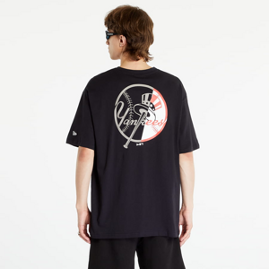 Tričko s krátkym rukávom New Era Mlb Team Graphic Bp Os Tee New York Yankees Black/ Optic White