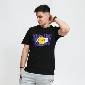 Tričko s krátkym rukávom New Era NBA Wordmark Repeat Tee LA Lakers čierne